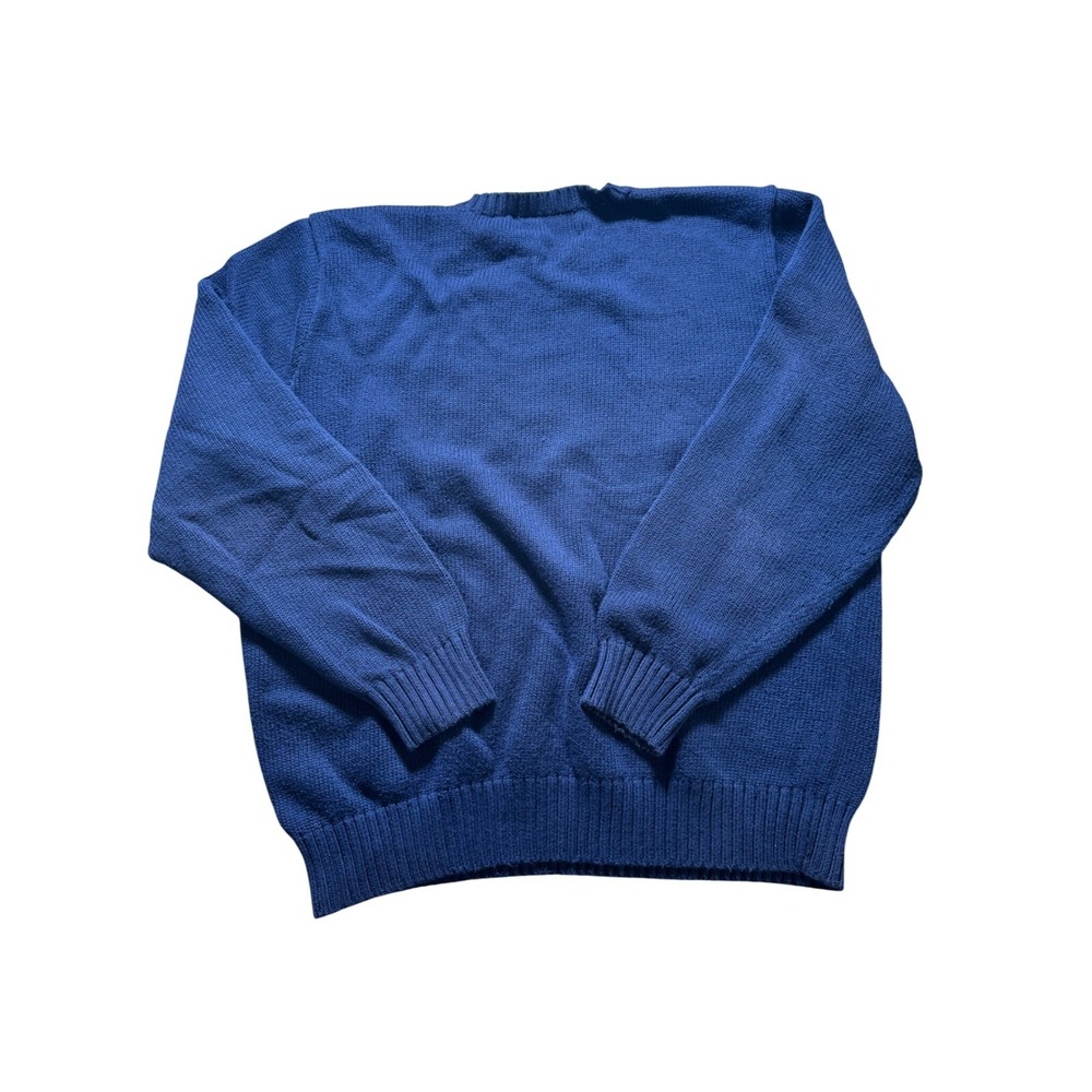 Vintage Polo Ralph Lauren V-Neck Sweater Cotton Knit Classic Fit XL - Picture 2 of 6